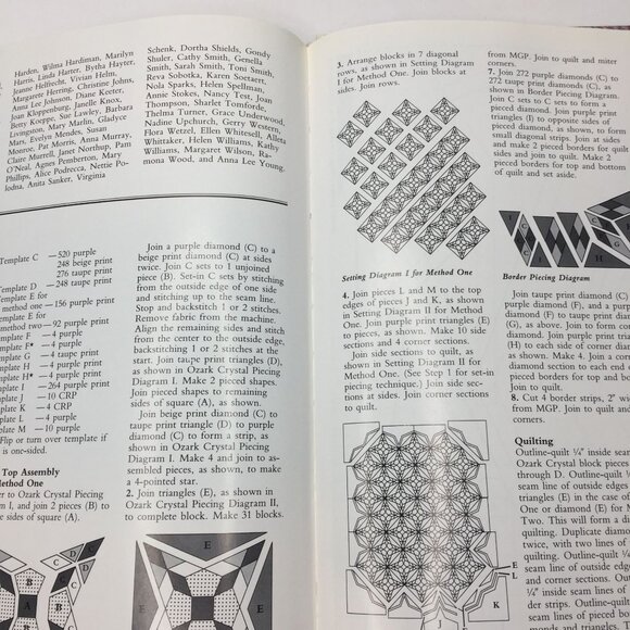 Great American Quilts 1989 Sandra O'Brien Samplers Traditions Examples Hardbound - Picture 12 of 15